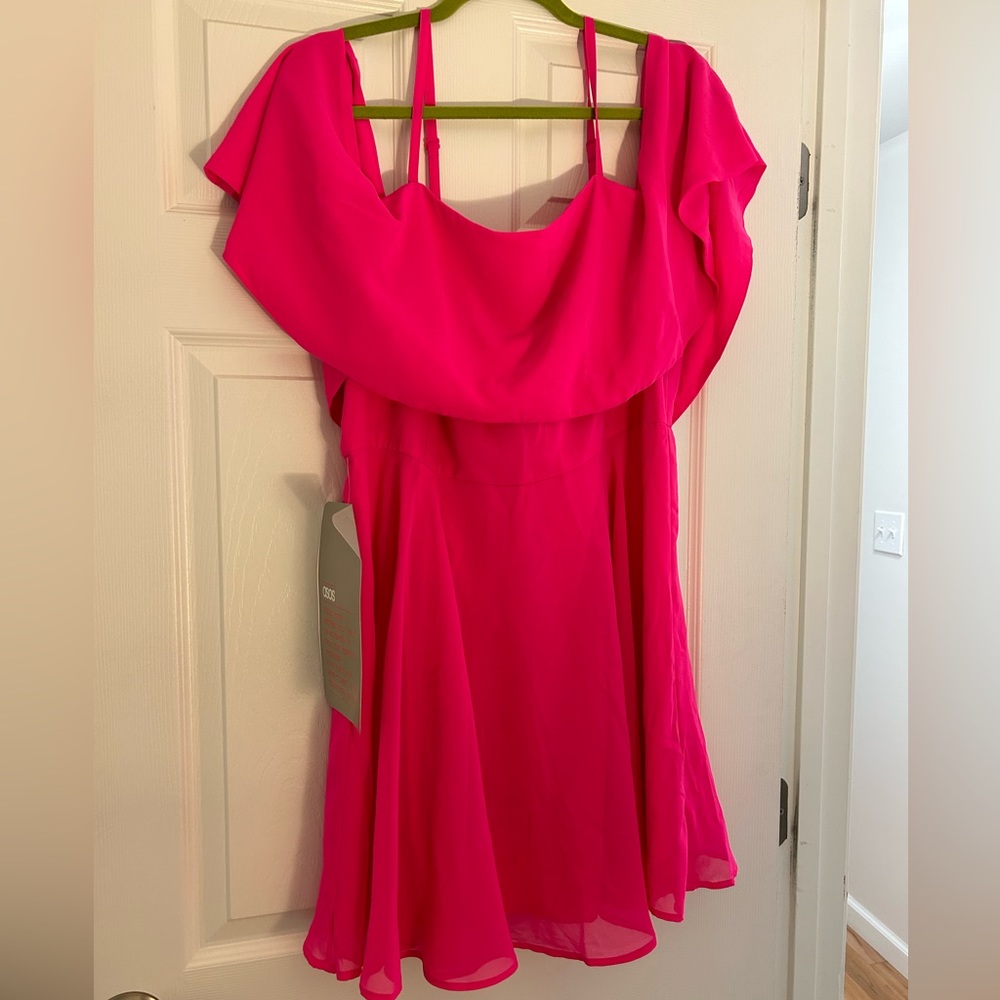 ASOS off the shoulder skater dress- 14- NWT